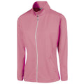 Pink - Front - Island Green Womens-Ladies Essential Golf Jacket