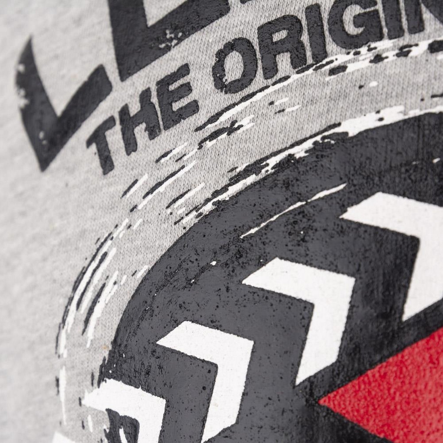 Grey Marl - Side - Lee Cooper Mens Graphic Print T-Shirt