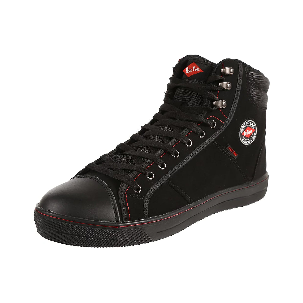 Black - Front - Lee Cooper Unisex Adult Nubuck Safety Boots