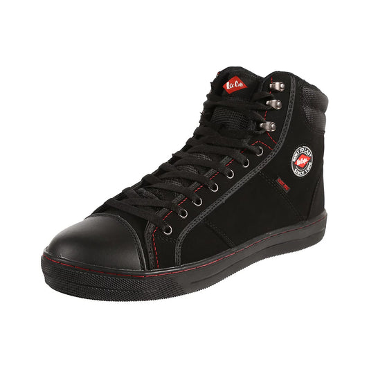 Black - Front - Lee Cooper Unisex Adult Nubuck Safety Boots