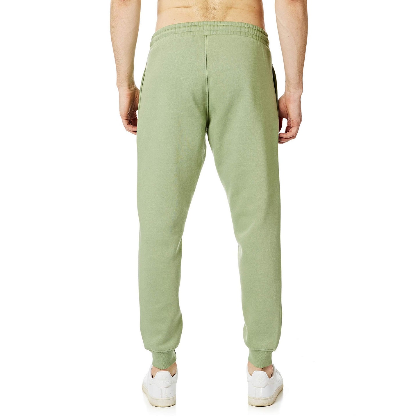 Khaki Green - Back - RIPT Essentials Mens Jogging Bottoms