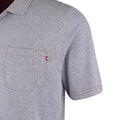 Grey - Lifestyle - Lee Cooper Mens Marl Pique Polo Shirt