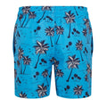 Blue - Back - RIPT Essentials Boys Palm Tree Swim Shorts