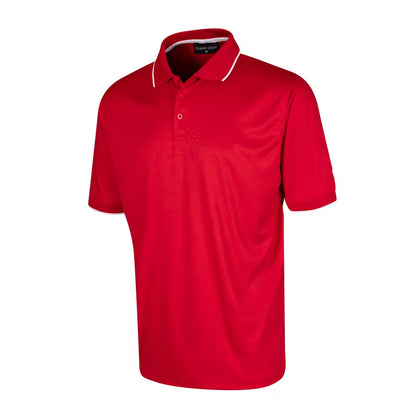 Red - Front - Island Green Mens Performance Polo Shirt