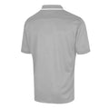 Silver Grey - Back - Island Green Mens Performance Polo Shirt