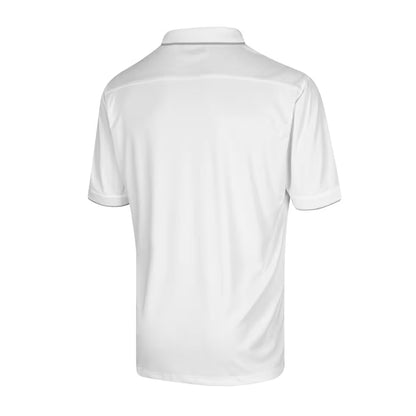 White - Back - Island Green Mens Performance Polo Shirt