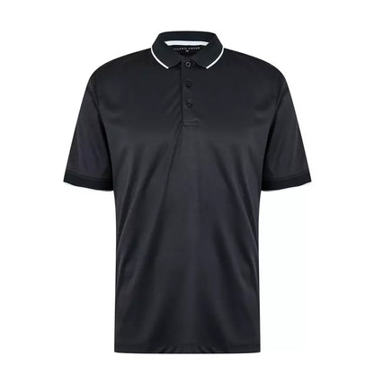 Black - Front - Island Green Mens Performance Polo Shirt
