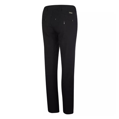 Black - Back - Island Green Womens-Ladies Bonded All Weather Golf Trousers