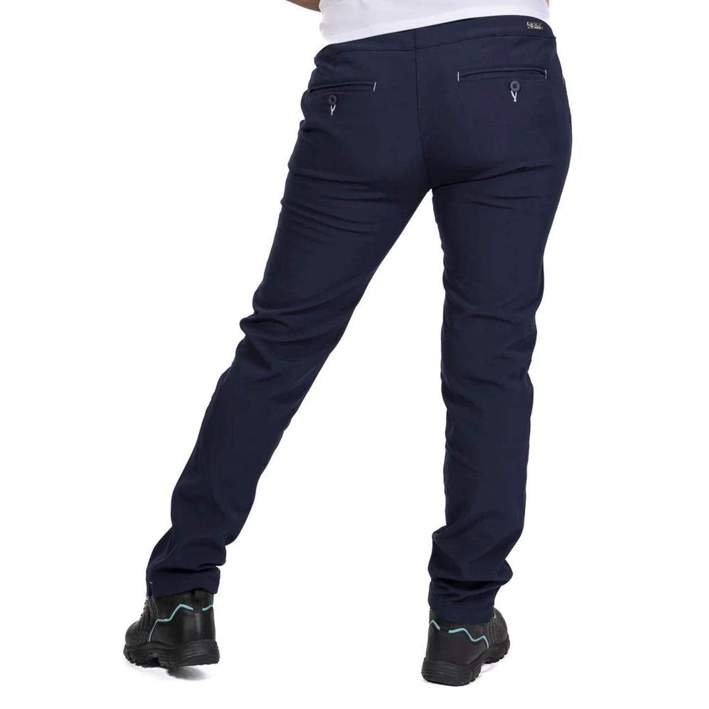 Navy - Lifestyle - Island Green Womens-Ladies Bonded All Weather Golf Trousers