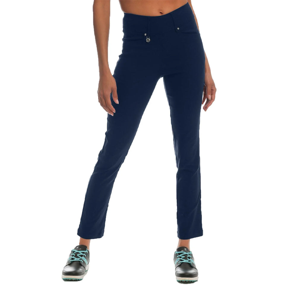 Dark Navy - Front - Island Green Womens-Ladies Quick Dry Stretch Trousers