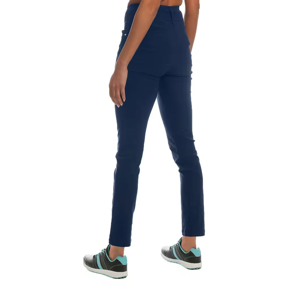 Dark Navy - Back - Island Green Womens-Ladies Quick Dry Stretch Trousers