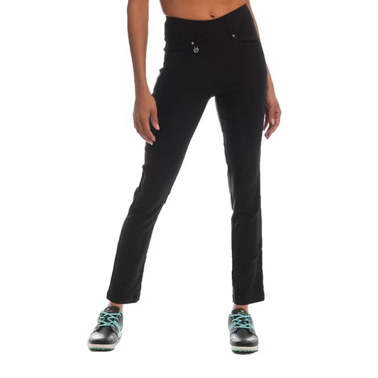 Black - Front - Island Green Womens-Ladies Quick Dry Stretch Trousers