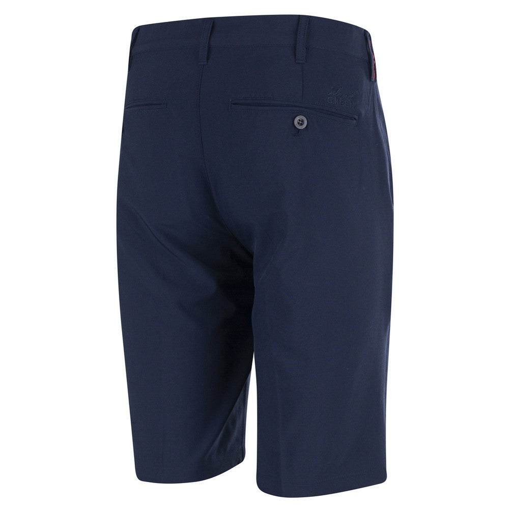 Dark Navy - Back - Island Green Mens Stretch Gripped Golf Shorts