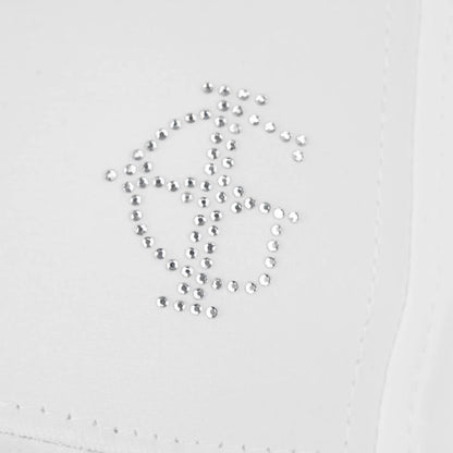 White - Side - Island Green Womens-Ladies Diamante Logo Baseball Cap