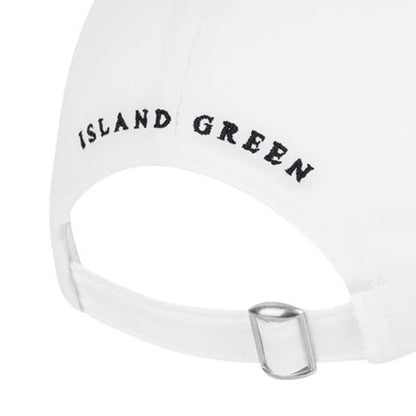 White - Lifestyle - Island Green Womens-Ladies Diamante Logo Baseball Cap