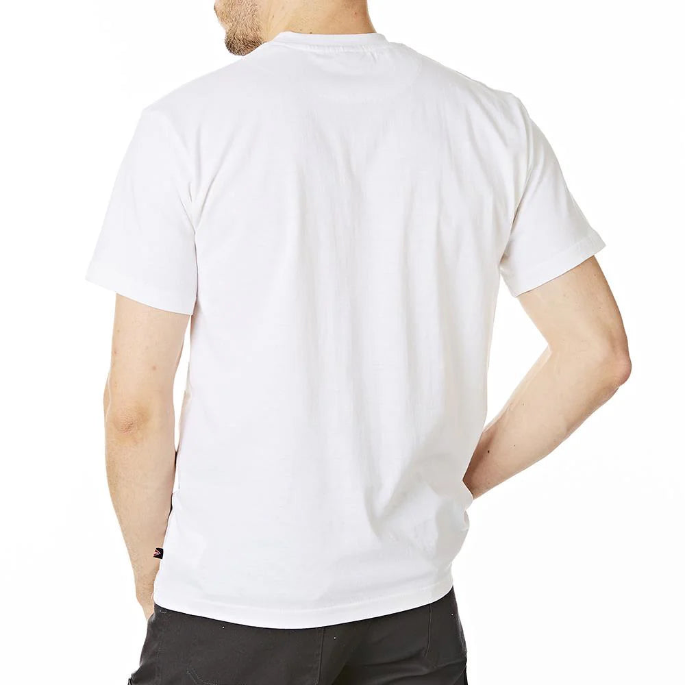 White - Back - Lee Cooper Mens Graphic Print T-Shirt