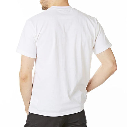 White - Back - Lee Cooper Mens Graphic Print T-Shirt