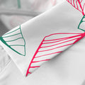 White - Side - Island Green Womens-Ladies Leaf Print Sleeveless Polo Shirt