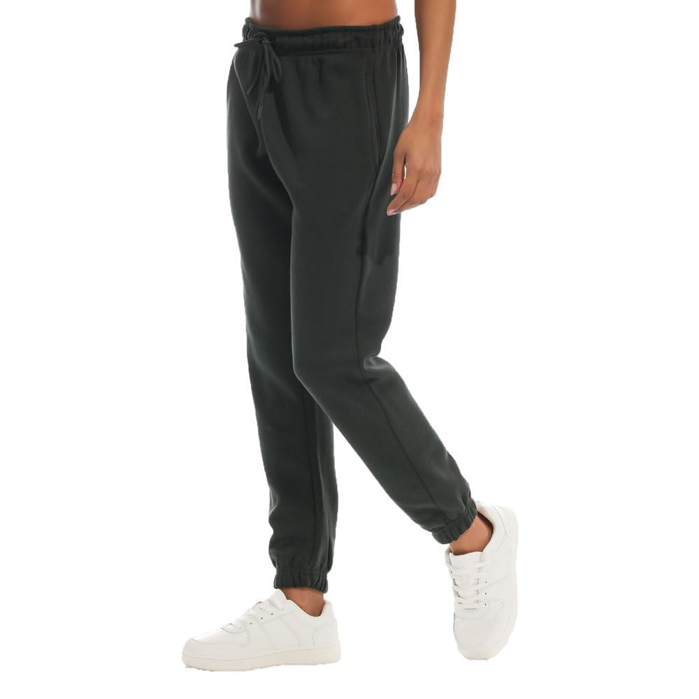 Charcoal Grey - Side - Light And Shade Womens-Ladies Soft Touch Jogging Bottoms