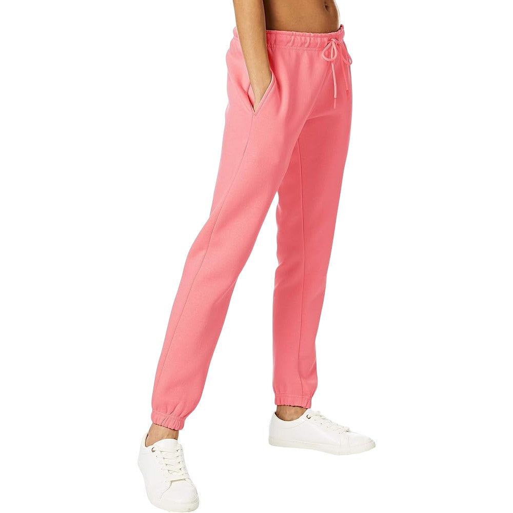 Pink - Side - Light And Shade Womens-Ladies Soft Touch Jogging Bottoms