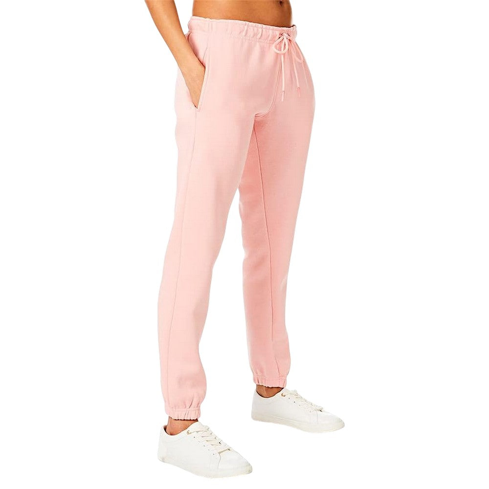 Rose Pink - Front - Light And Shade Womens-Ladies Soft Touch Jogging Bottoms