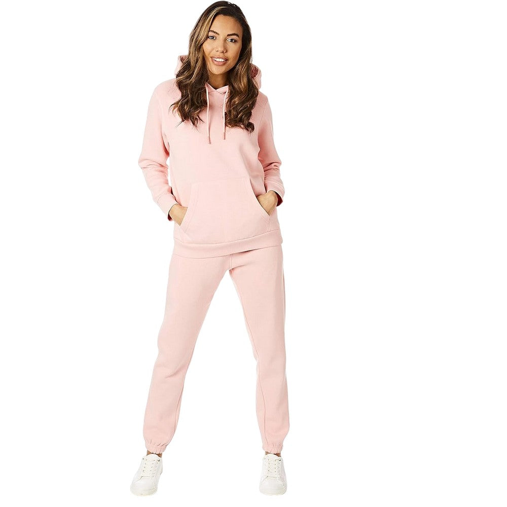 Rose Pink - Lifestyle - Light And Shade Womens-Ladies Soft Touch Jogging Bottoms