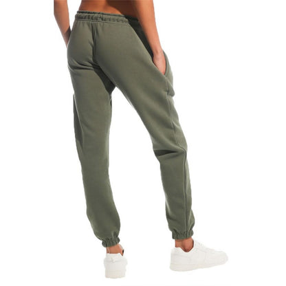 Army Green - Side - Light And Shade Womens-Ladies Soft Touch Jogging Bottoms