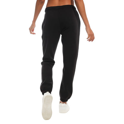 Black - Back - Light And Shade Womens-Ladies Soft Touch Jogging Bottoms
