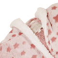 Pink-White - Lifestyle - Light And Shade Womens-Ladies Stars Hooded Robe