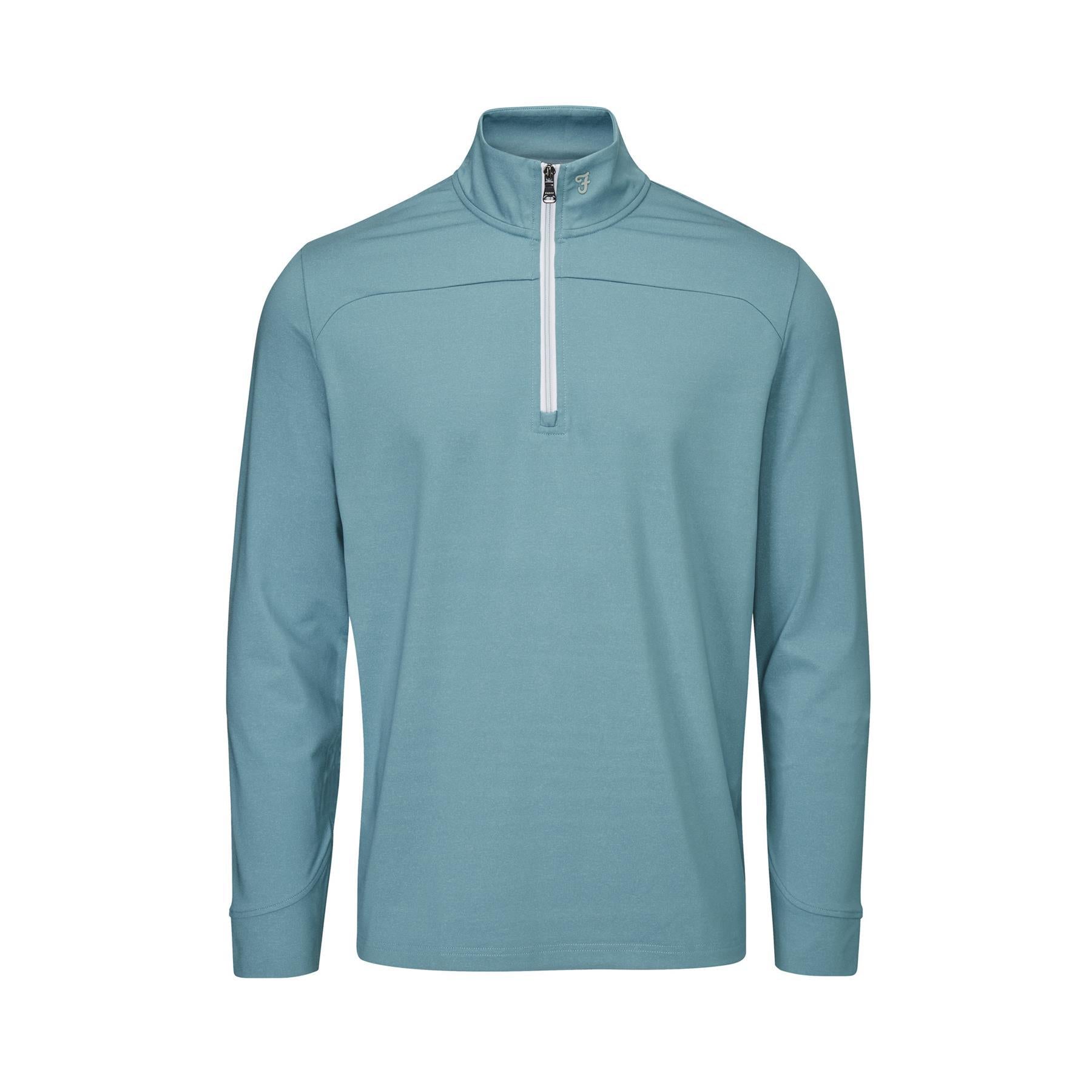 Teal Hue - Front - Farah Mens Hayes Midlayer