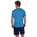 Blue-Navy Blue - Side - Light And Shade Mens Crew Neck Short Pyjama Set