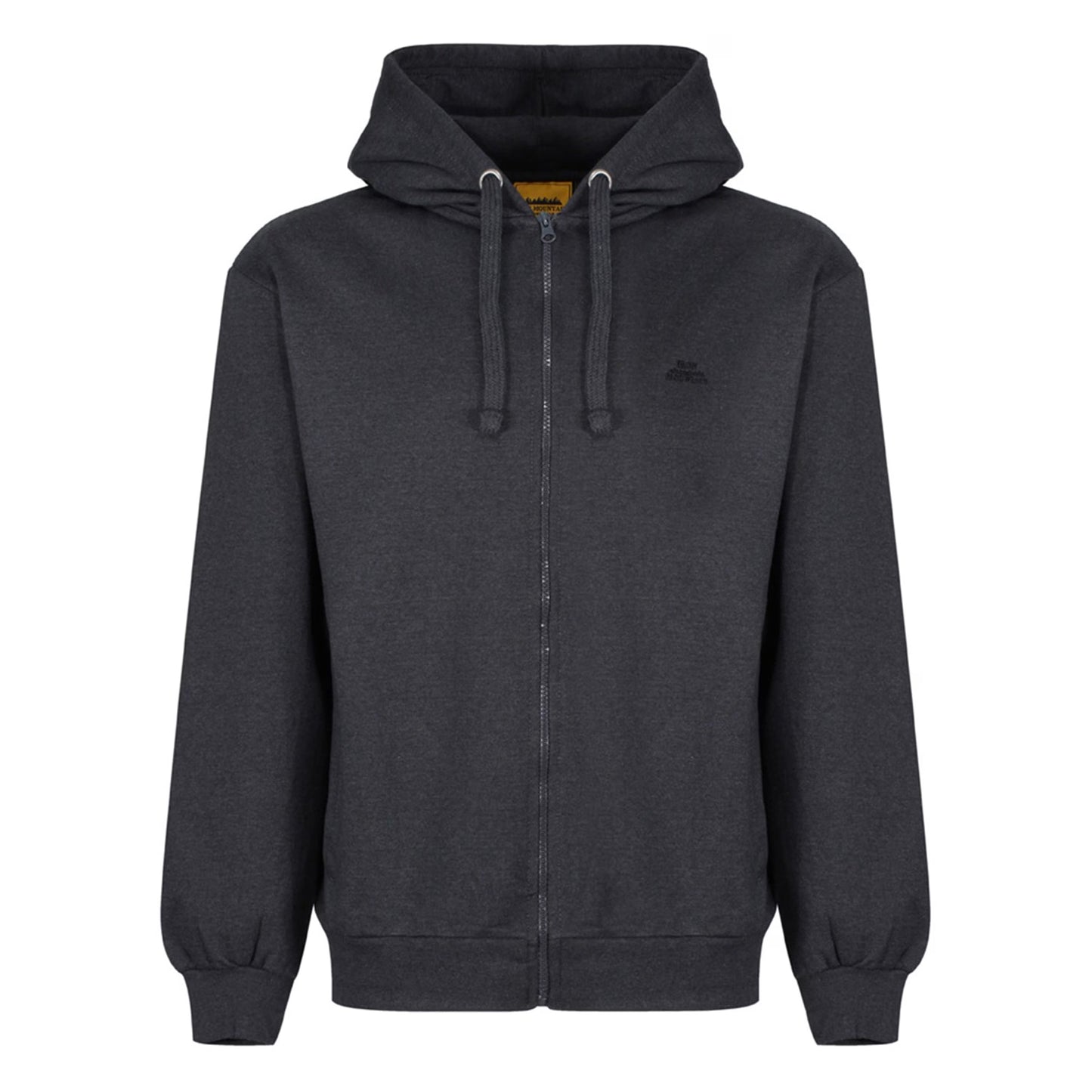 Charcoal Grey - Front - Iron Mountain Mens Hooded Fleece Jacket