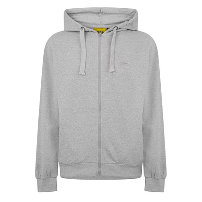 Light Grey - Front - Iron Mountain Mens Hooded Fleece Jacket