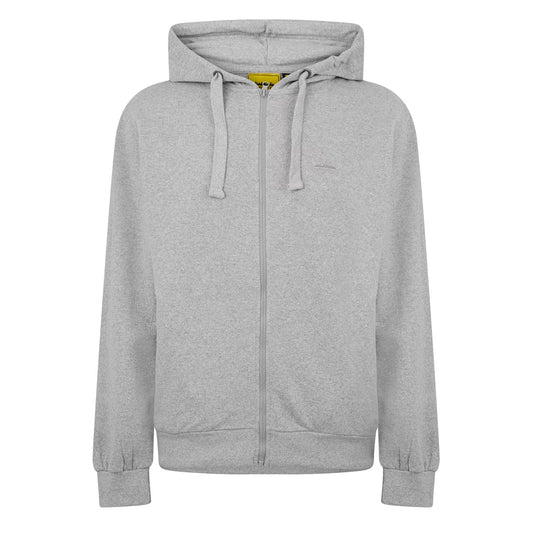 Light Grey - Front - Iron Mountain Mens Hooded Fleece Jacket