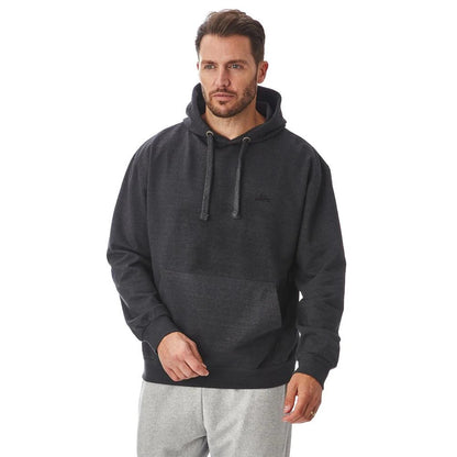 Charcoal Grey - Side - Iron Mountain Mens Hooded Fleece Jacket