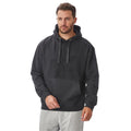 Charcoal Grey - Side - Iron Mountain Mens Hooded Fleece Jacket