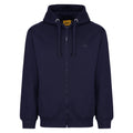 Navy Blue - Front - Iron Mountain Mens Hooded Fleece Jacket