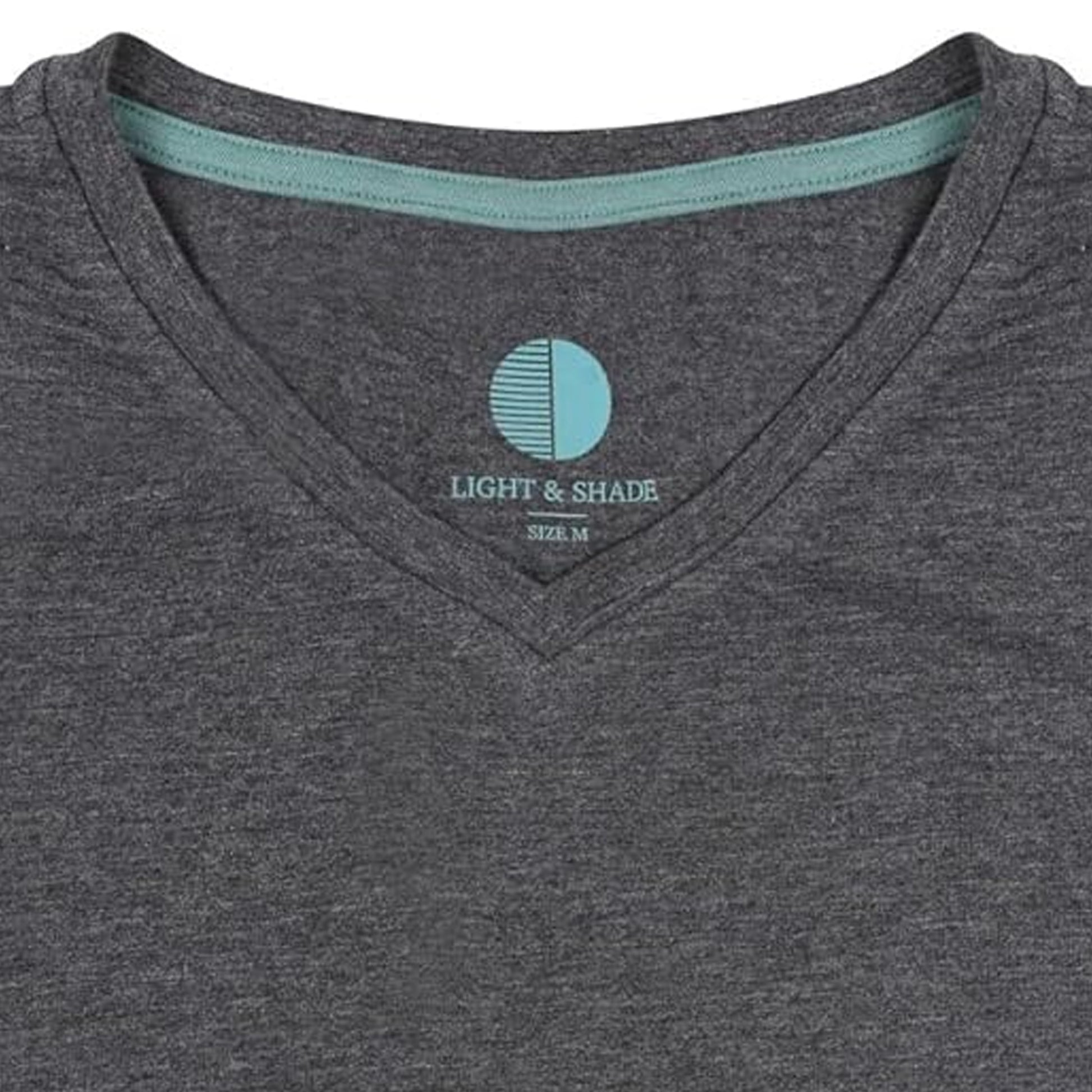 Charcoal Grey - Lifestyle - Light And Shade Mens Classic V Neck Pyjama Set