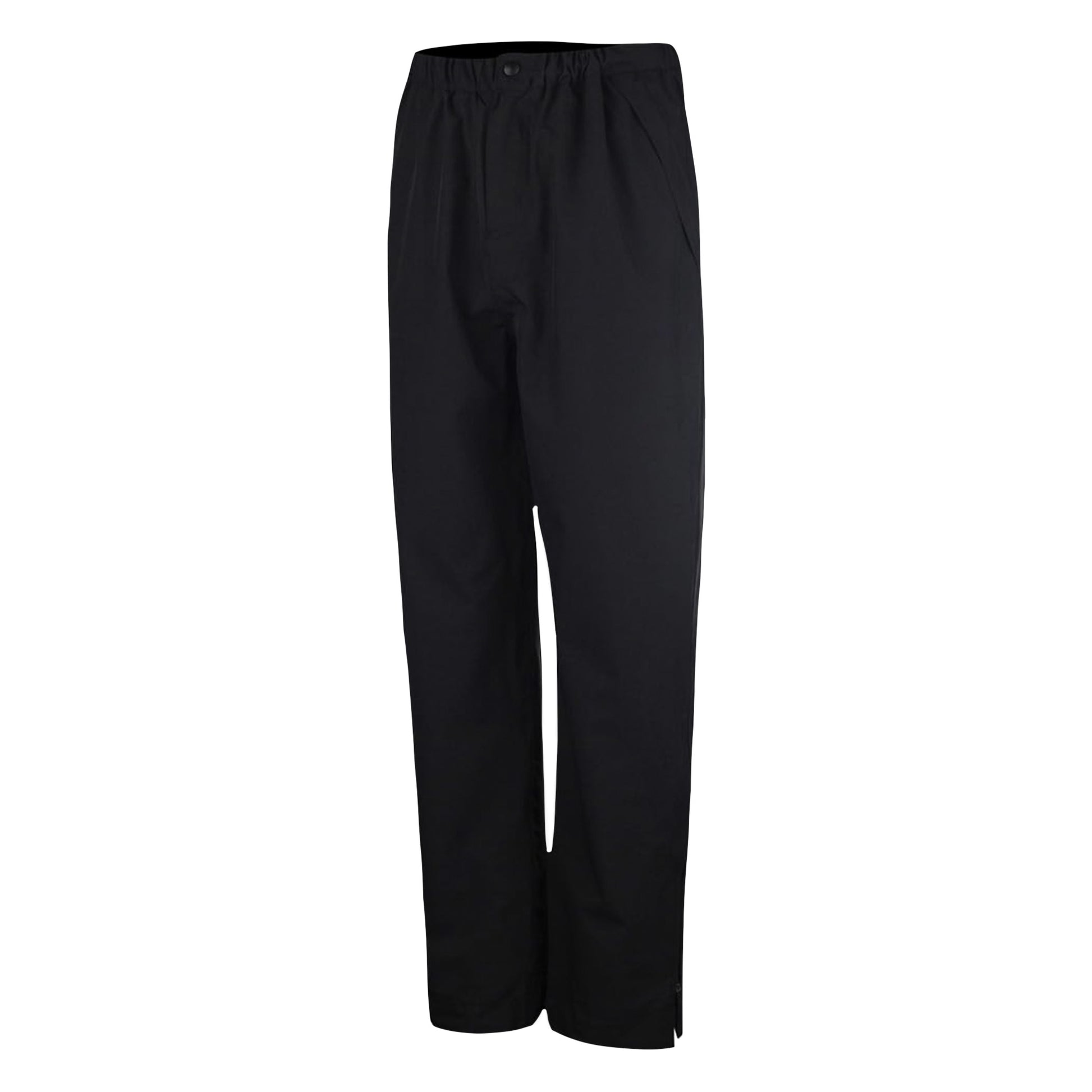 Black - Front - Island Green Mens Golf Inner Drop Hem Waterproof Trousers