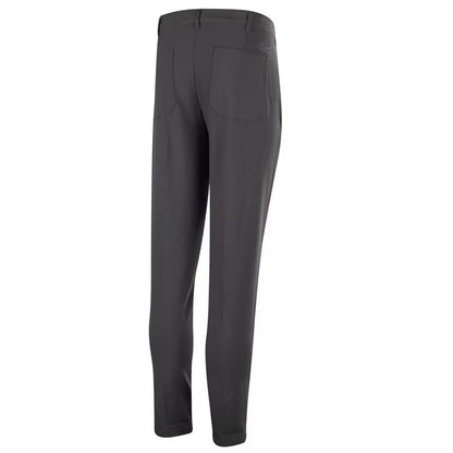 Charcoal - Back - Island Green Mens Tour Stretch Tapered Leg Golf Trousers
