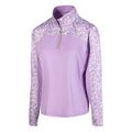 Purple - Front - Island Green Womens-Ladies Floral Base Layer Top
