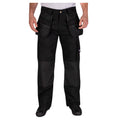 Black - Front - Lee Cooper Mens Holster Pocket Work Cargo Trousers