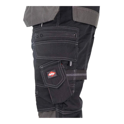 Black - Lifestyle - Lee Cooper Mens Reflective Trim Cargo Trousers
