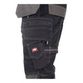 Black - Lifestyle - Lee Cooper Mens Reflective Trim Cargo Trousers