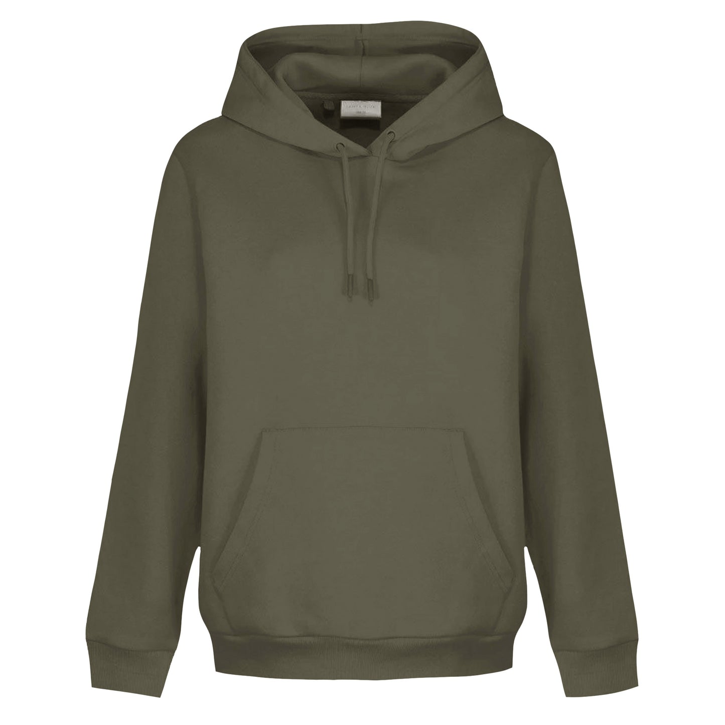 Army Green - Front - Light And Shade Womens-Ladies Hoodie