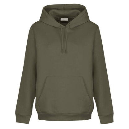 Army Green - Front - Light And Shade Womens-Ladies Hoodie