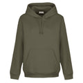 Army Green - Front - Light And Shade Womens-Ladies Hoodie