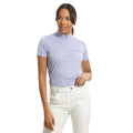 Purple - Lifestyle - Island Green Womens-Ladies Mandarin Collar Polo Shirt