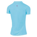 True Blue - Back - Island Green Womens-Ladies Mandarin Collar Polo Shirt