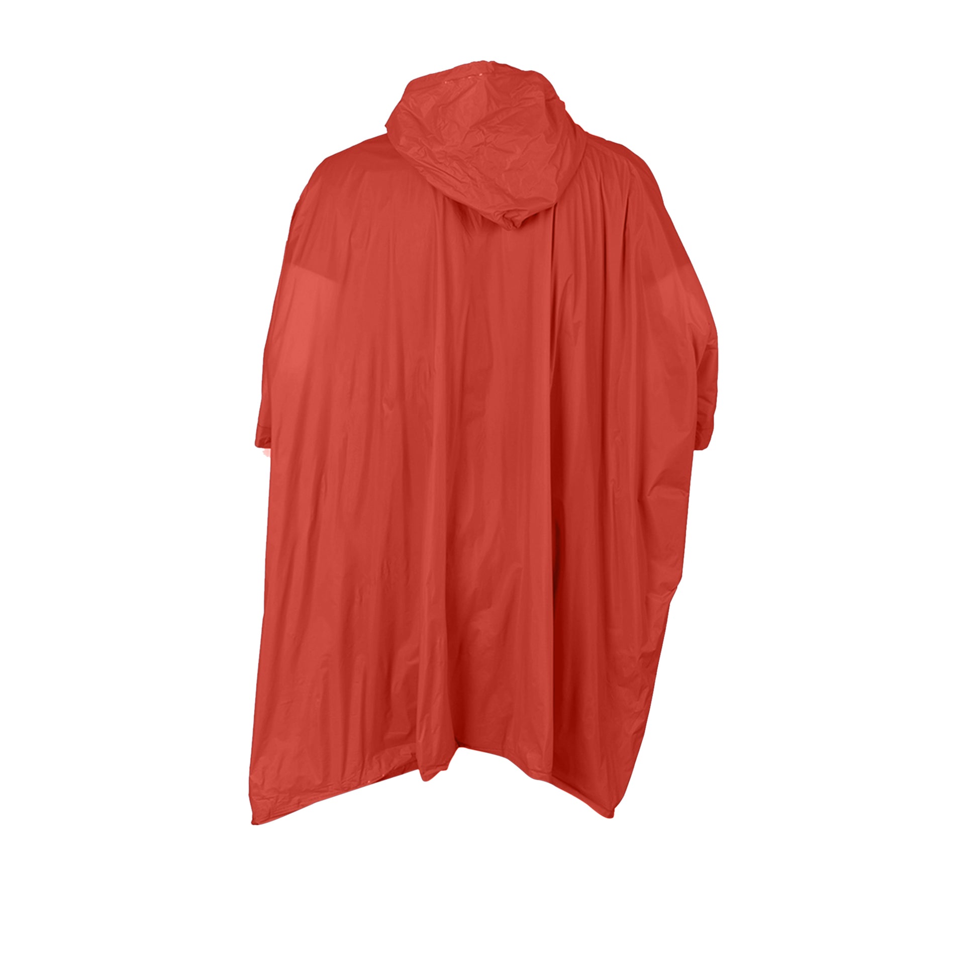 Red - Side - Splashmacs Unisex Lightweight Rain Poncho